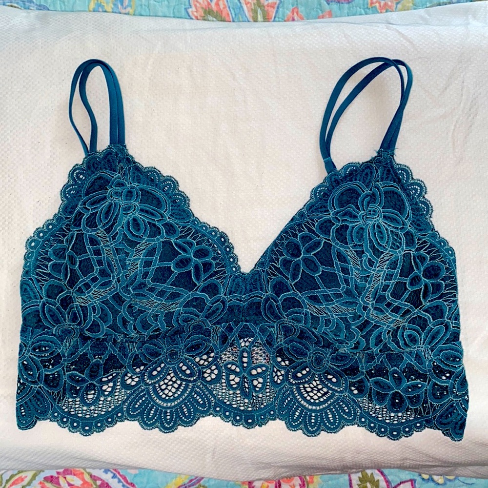 Turquoise Lace Bralette Target Medium